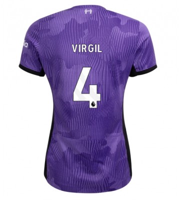 Liverpool Virgil van Dijk #4 Koszulka Trzecich Kobiety 2023-24 Krótki Rękaw